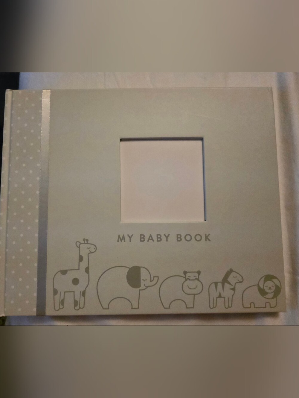 My Baby Book - Neutral Gray Animals Memory Album. Brand new